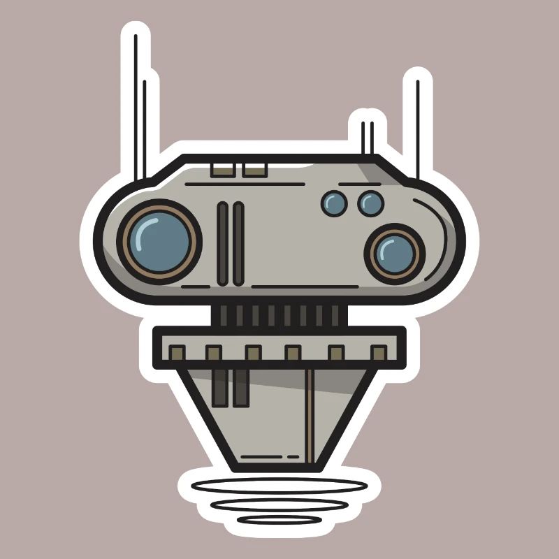 Robot Science Fiction Gift Nerd Future Bot