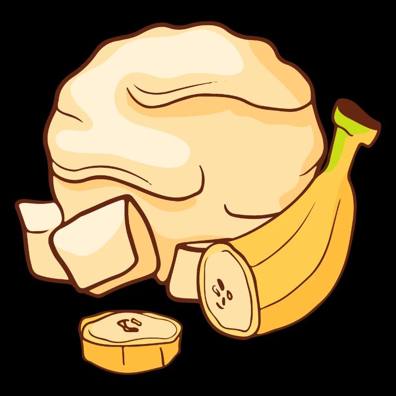 Bananen Eis Speiseeis Eiskrem Eiscreme Kugeleis