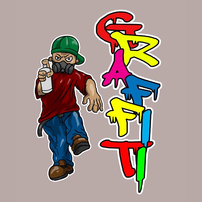 Graffiti Spray Doodle Draw Write Wall Surface Gift