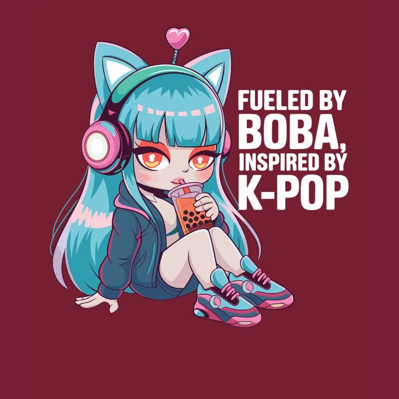 K pop and bubble tea