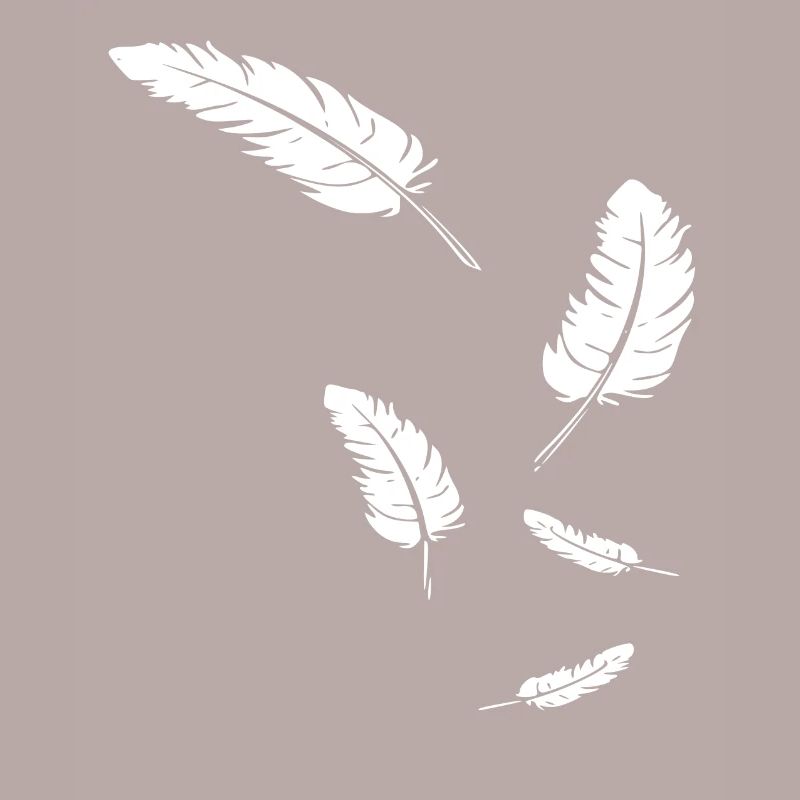 Feathers icon / white