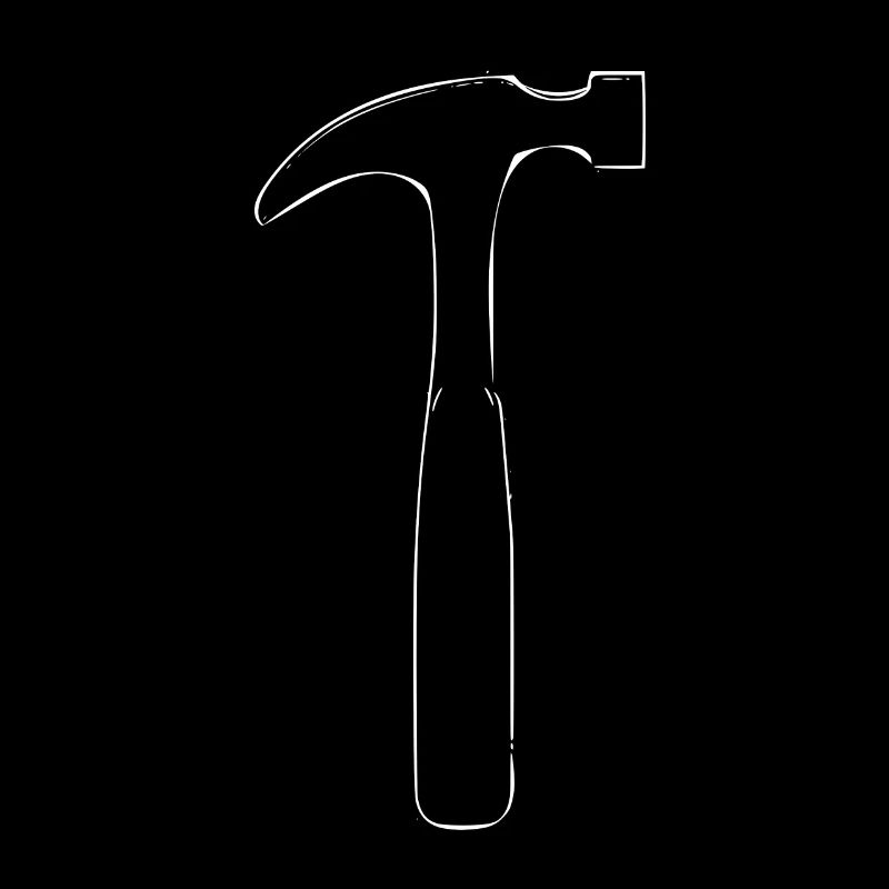 Hammer line / white