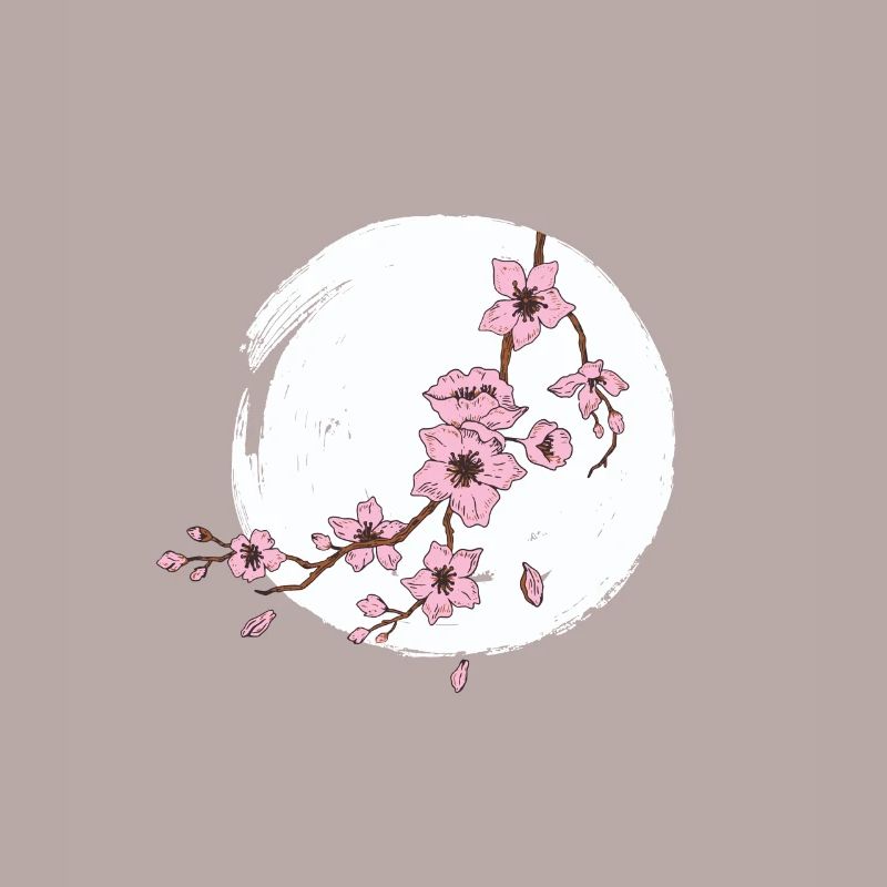 Lune de fleur de cerisier