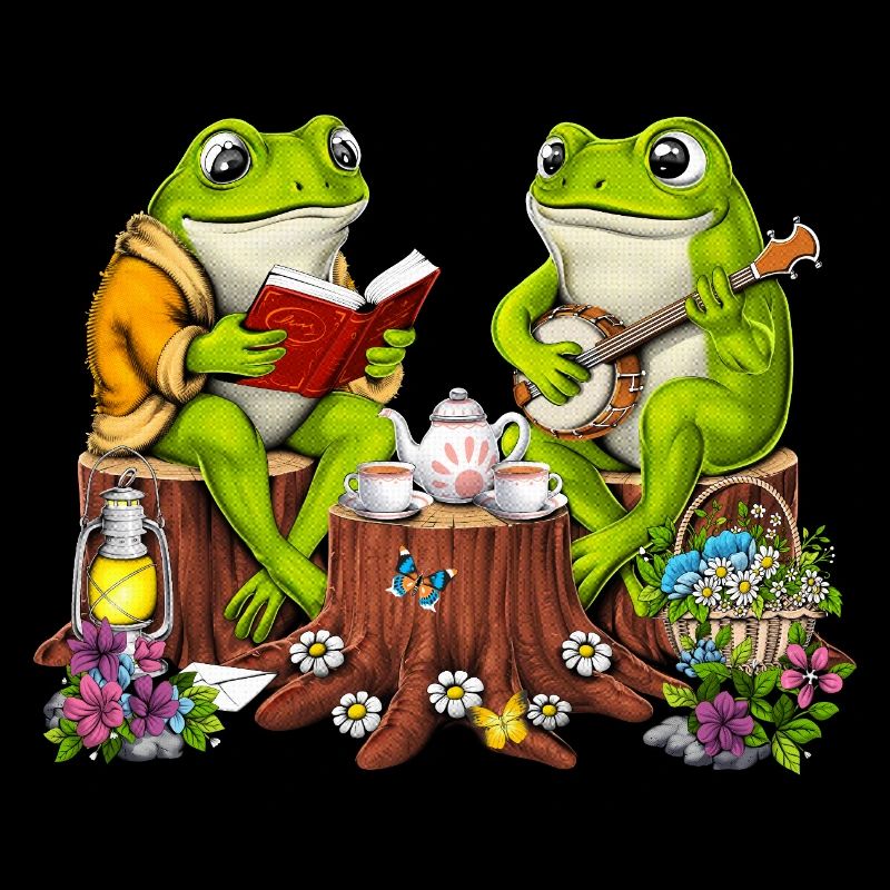 Cottagecore Frogs
