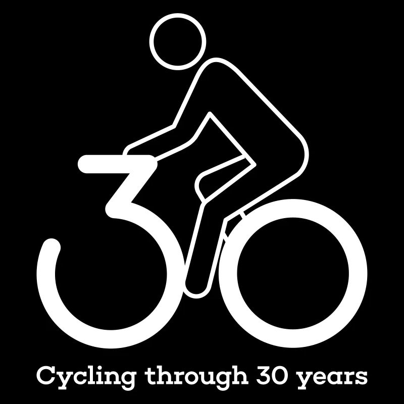 Faire du vélo à travers le 30e anniversaire