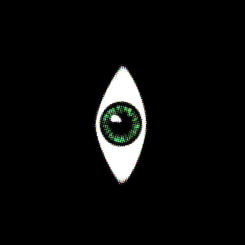 Lucky Amulette Oeil Vert Psychédélique Vertical