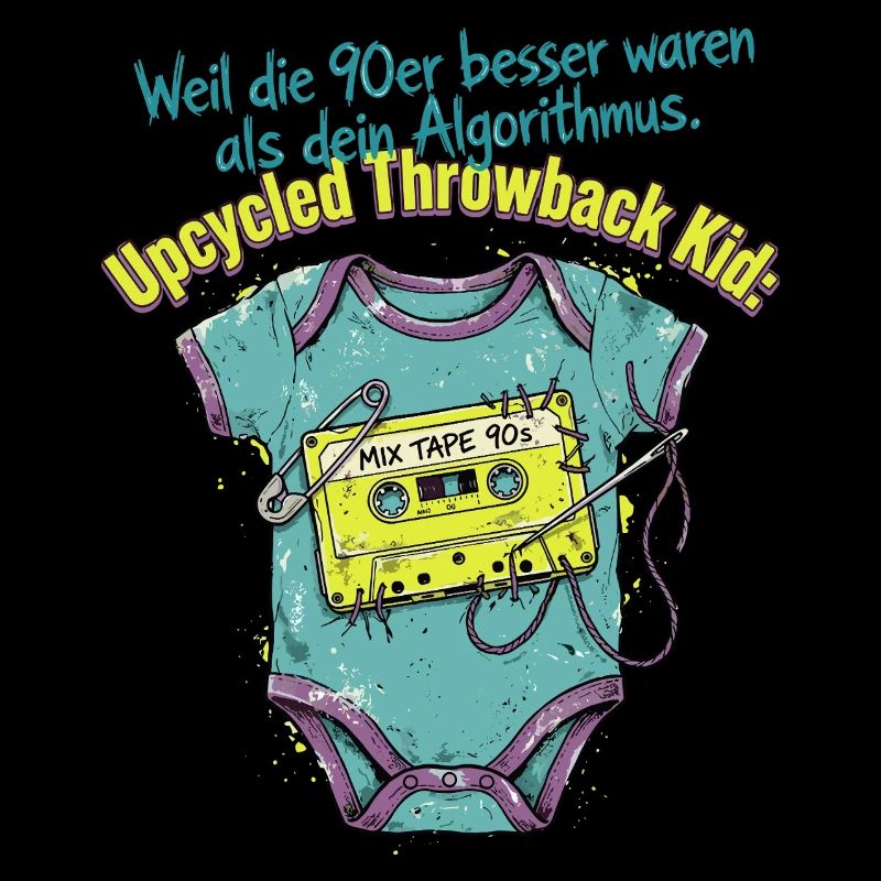 90er Upcycled Throwback Retro Kassette
