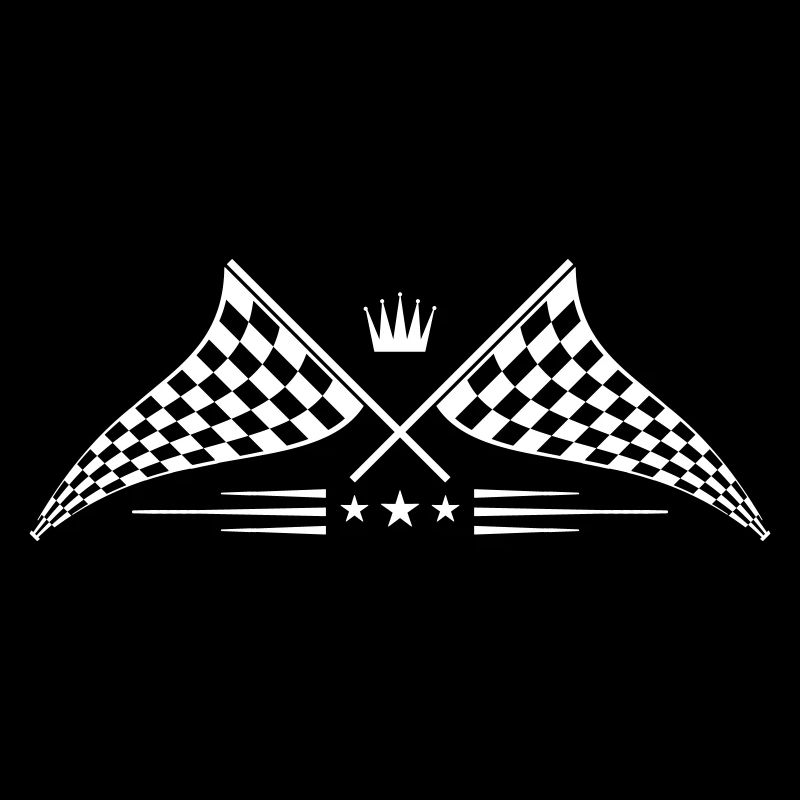 logo de symbole de drapeau de course