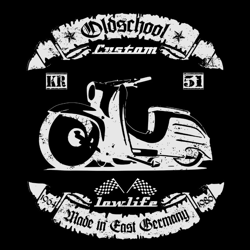 Ostmoped KR51 Oldschool Tuning Custom Low DDR