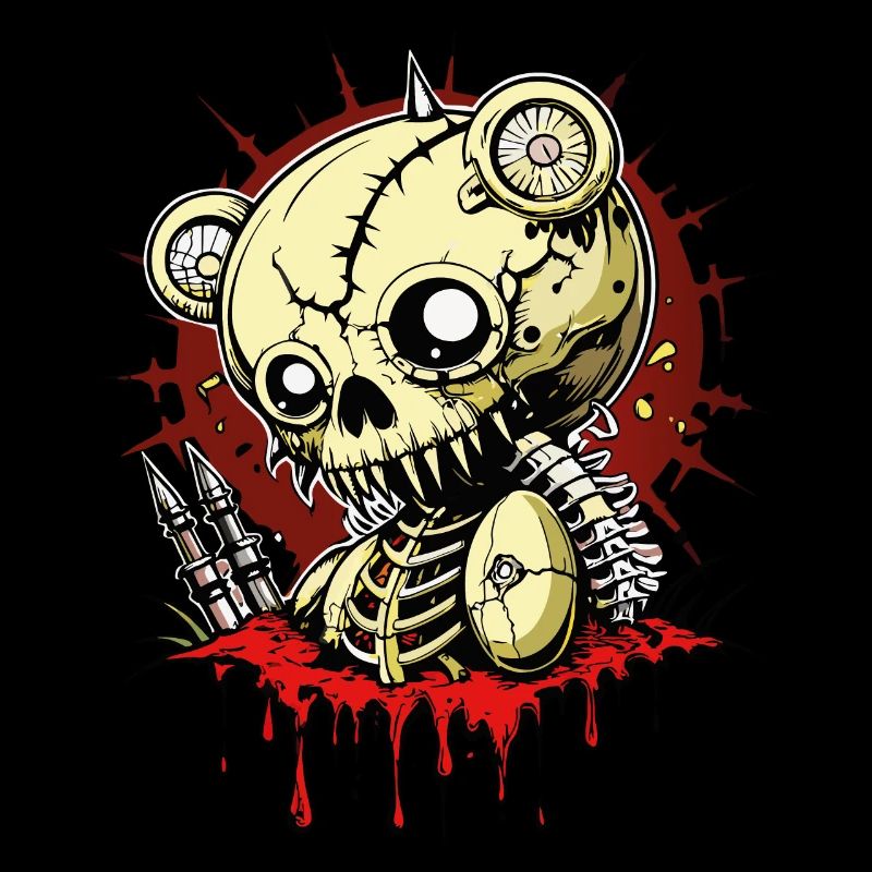 Teddy Skull // Totenkopf Kuscheltier FS0018