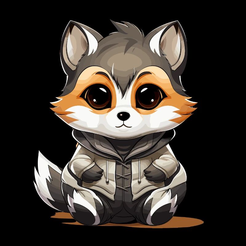 Waschbär - Kawaii Style