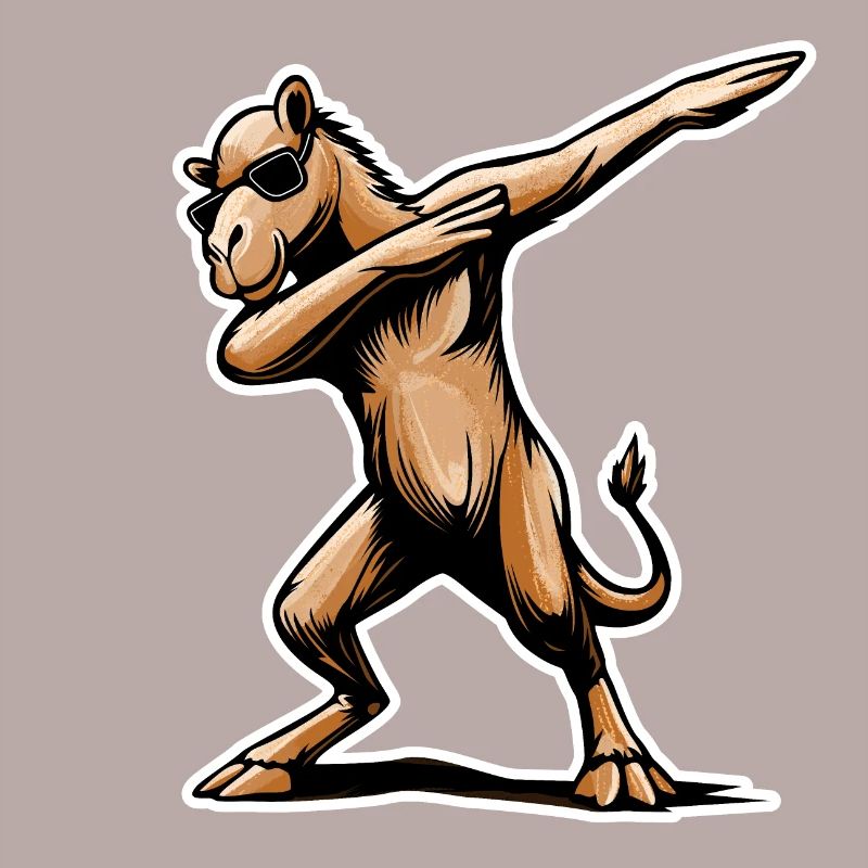 Stylish Dabbing Dromedary Design Gift