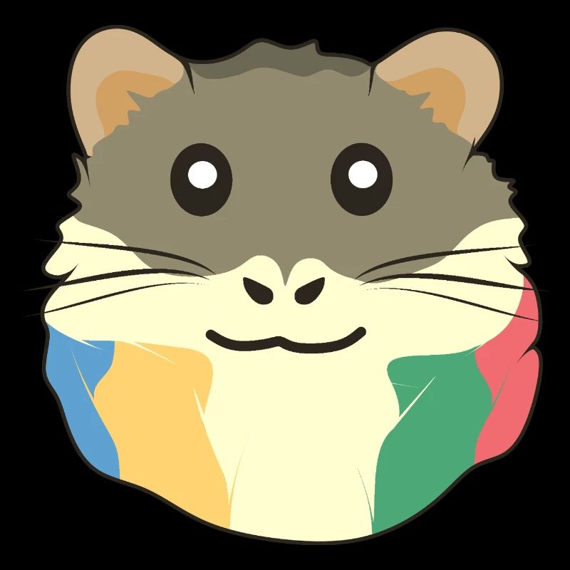Un animal de dessin animé mignon avec une écharpe