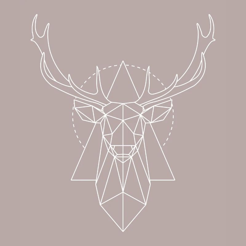Polygon deer white
