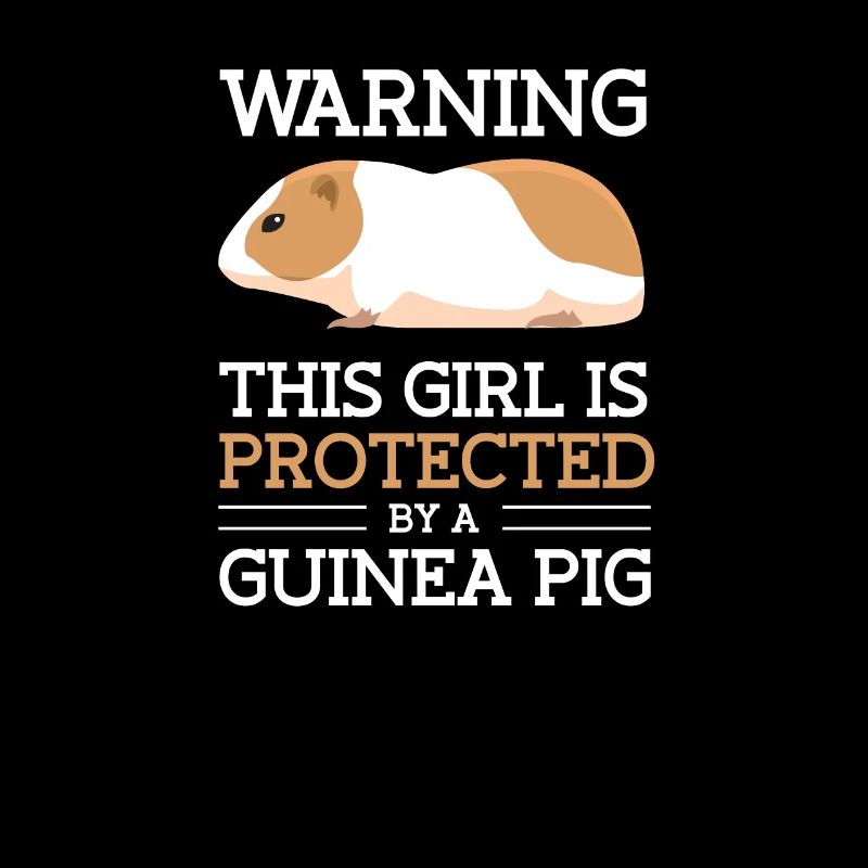 Fille est protégée par un cochon inde