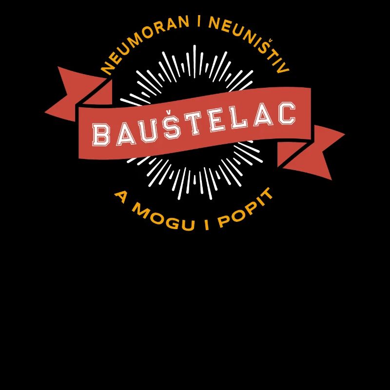 Baustelac Construction Worker T-Shirt I Balkan Collection