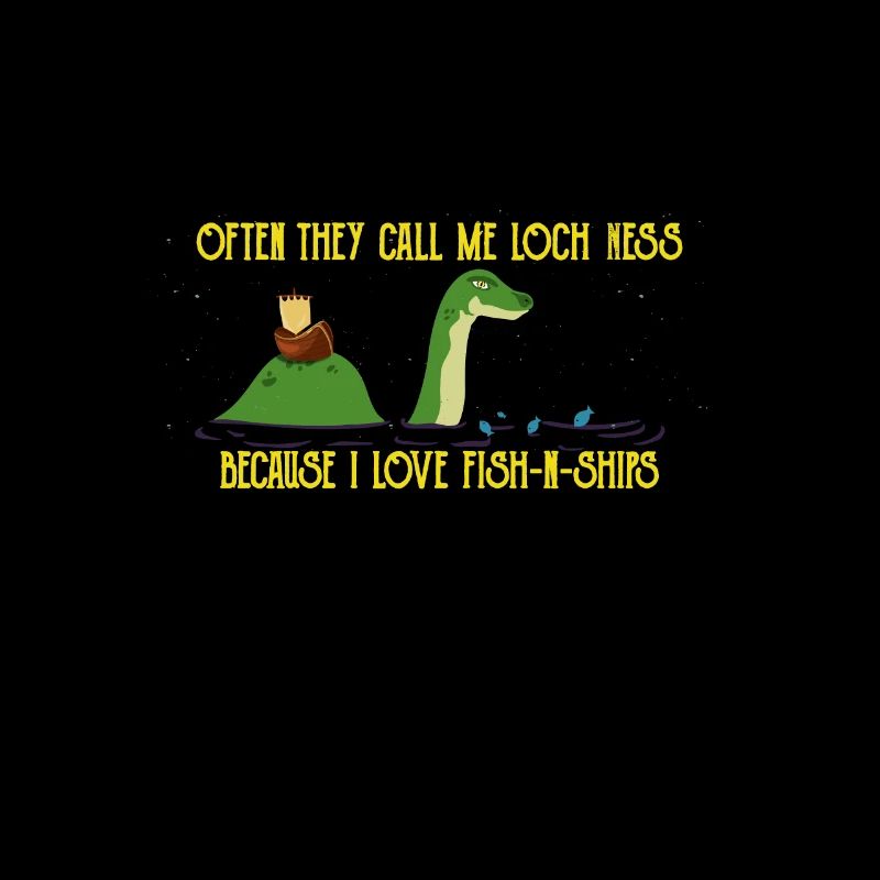 Loch Ness Monster Fish And Chips