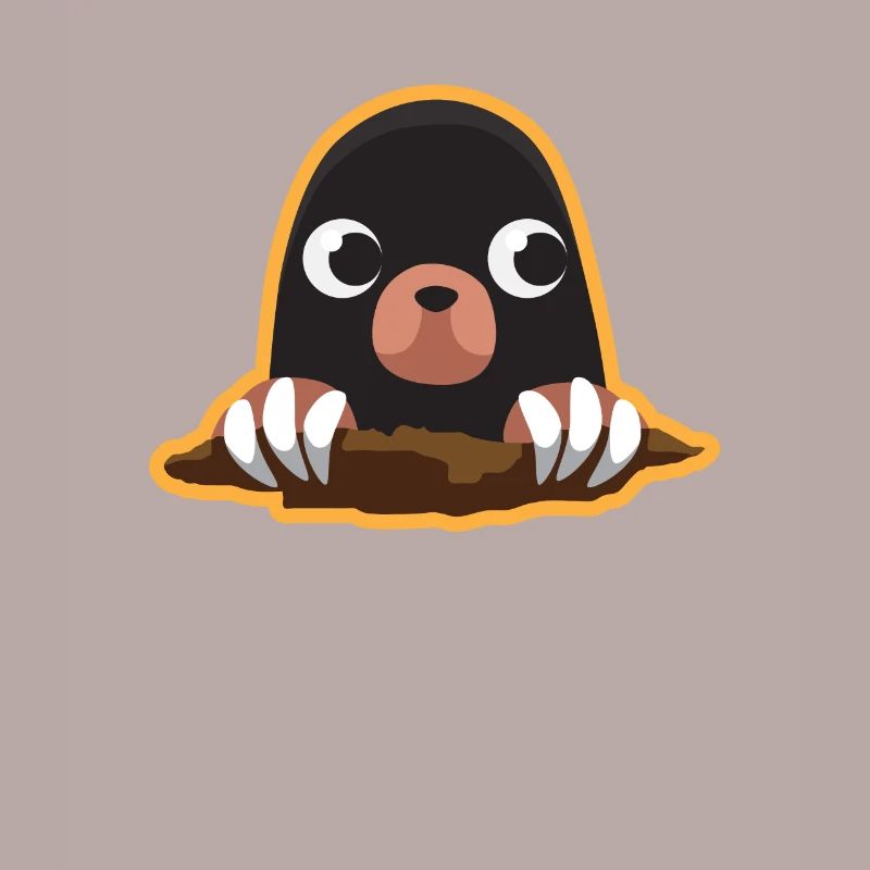 Mole Cute Cute Digging Maulwürfhügel Klein
