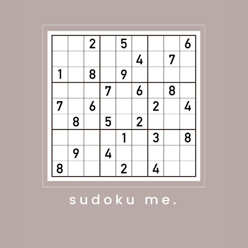 Sudoku Me Puzzle Japan Nerd Logic Math