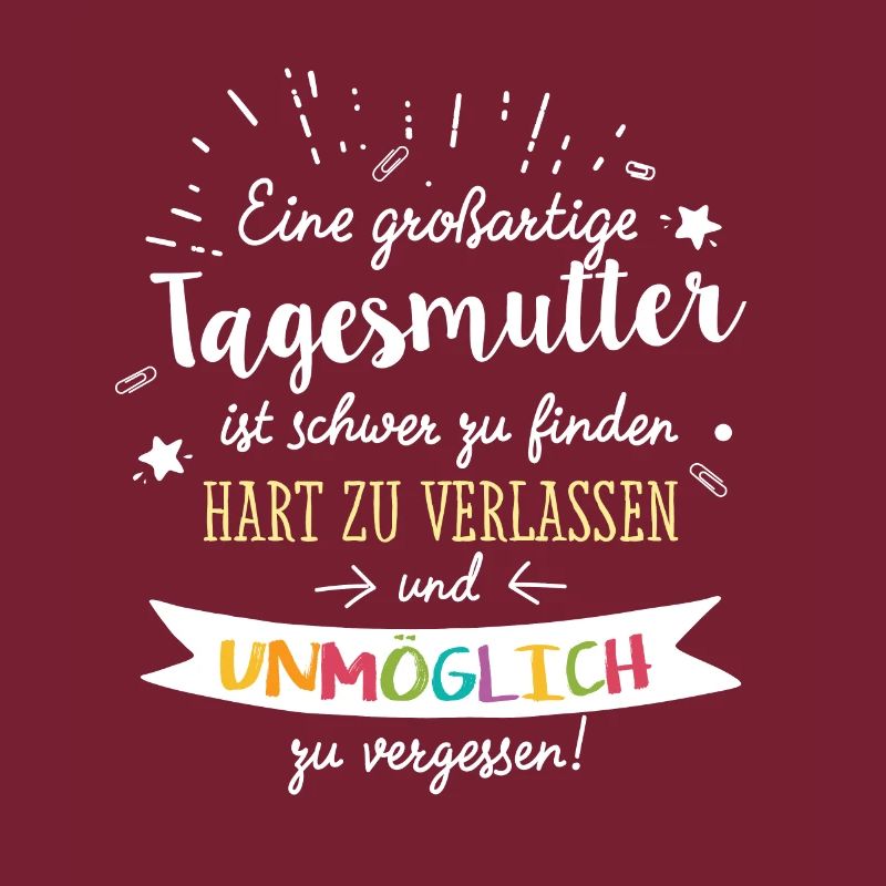 Großartige Tagesmutter Spruch Abschied Geschenk