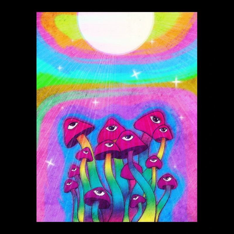 Kidcore Aesthetic Weirdcore Mushroom Eyes Retro