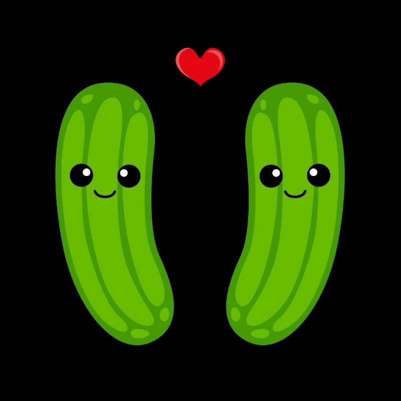 Gurke Paar Liebe Comic