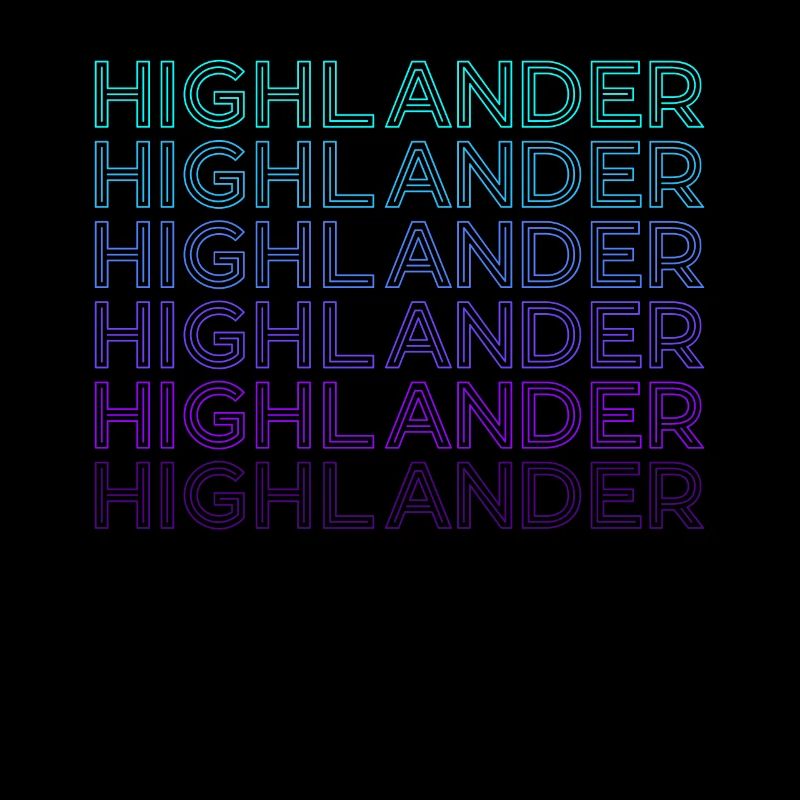 Highlander Scottish Highland Cow Rétro
