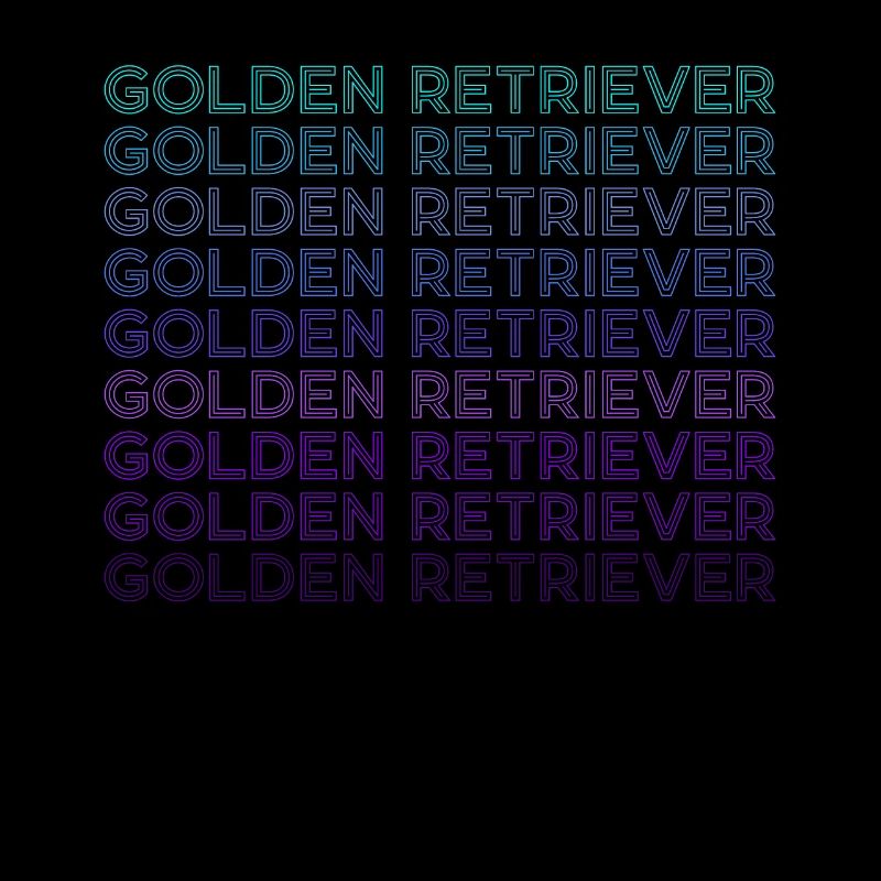 Golden Retriever Rétro