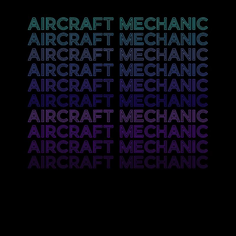 Fluggerätmechaniker Luftfahrt Retro