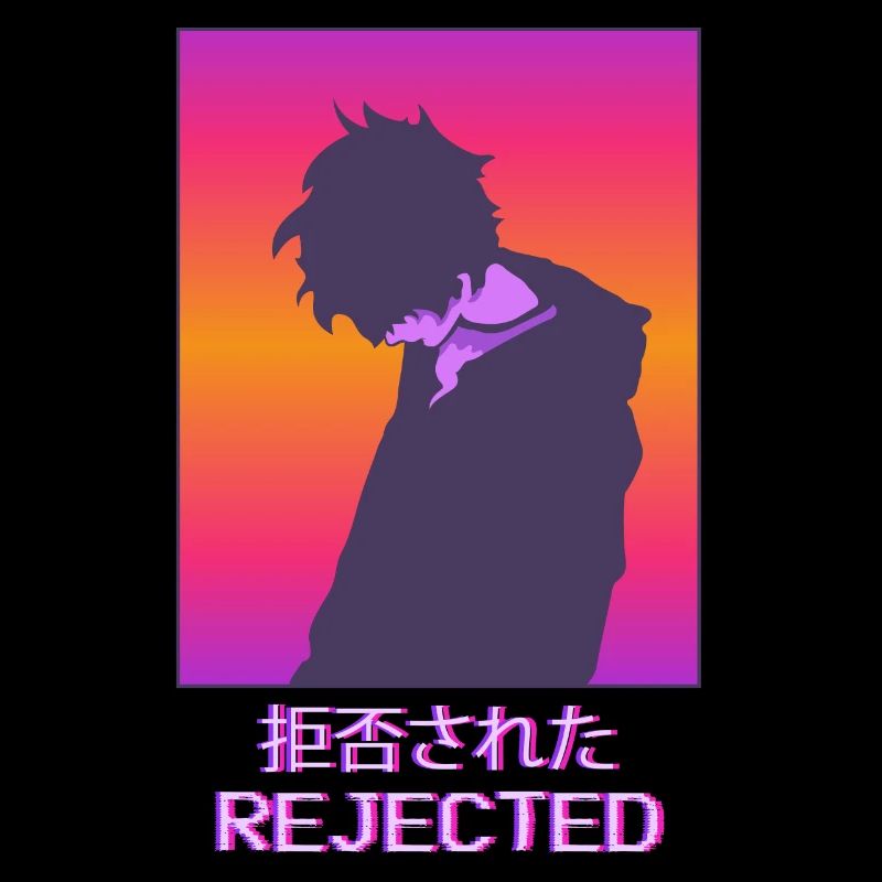 Sad Anime Boy Vaporwave Esthétique rejetée