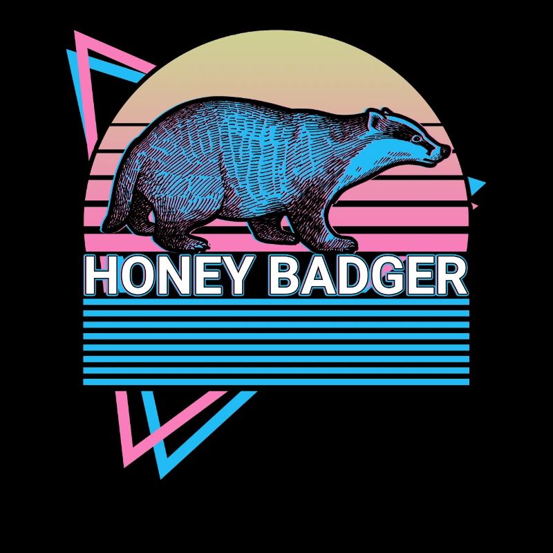 Honigdachs Retro-Geschenk