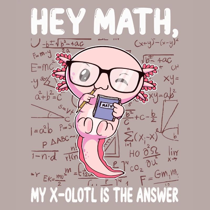 Drôle Math Axolotl Math Cadeau