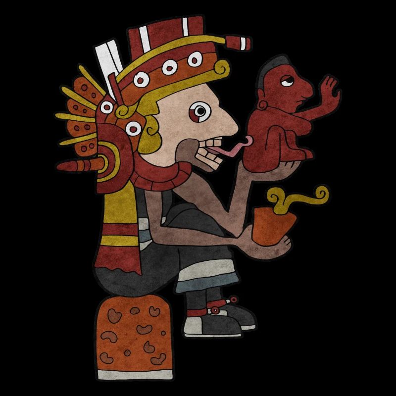 Mictlantecuhtli Gott des Todes Azteken Gott Maya I