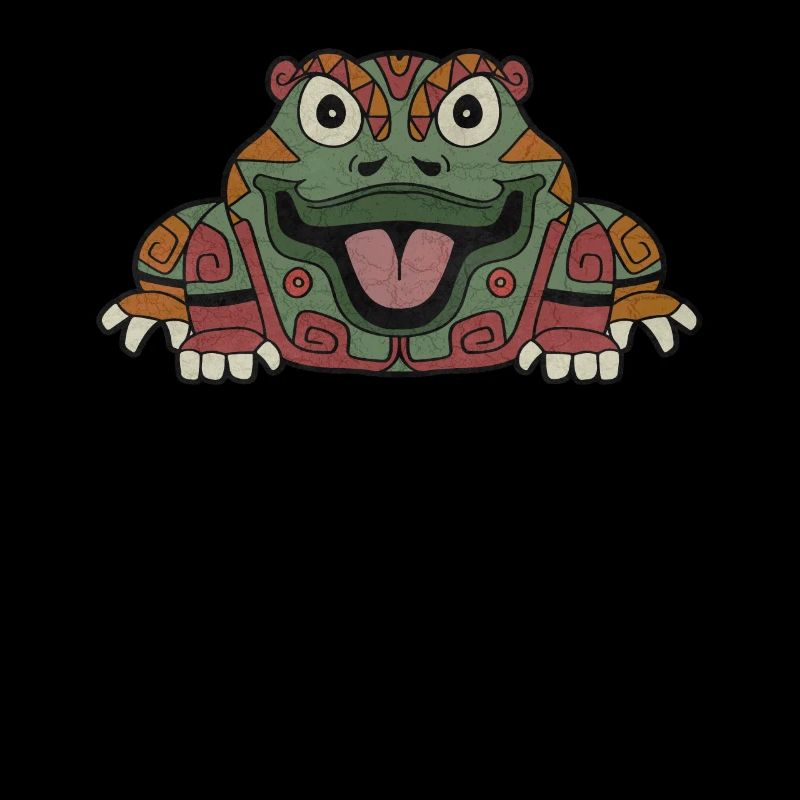 Grenouille aztèque Maya Inca Toltèques