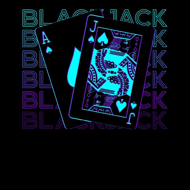 Blackjack Pik-Bube Pik-Ass Retro Geschenk