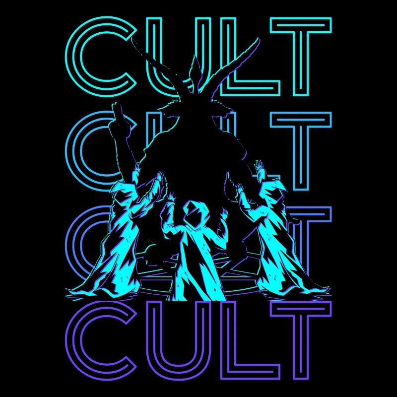 Cult Baphomet Occult Paganism Wicca Retro Geschen