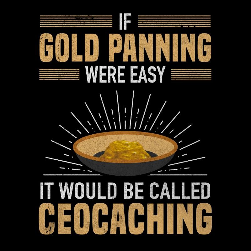 Gold Panning Easy Called Geocaching Goldsucher