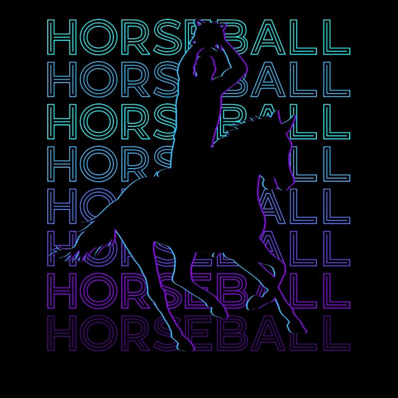 Horseball Player Retro
