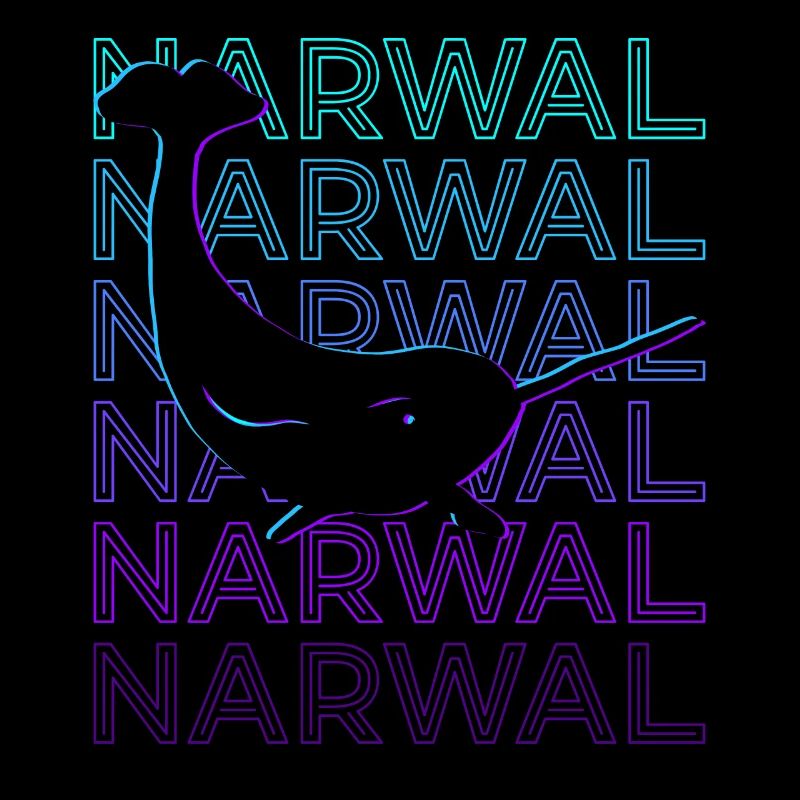 Narwal Narwhal Rétro
