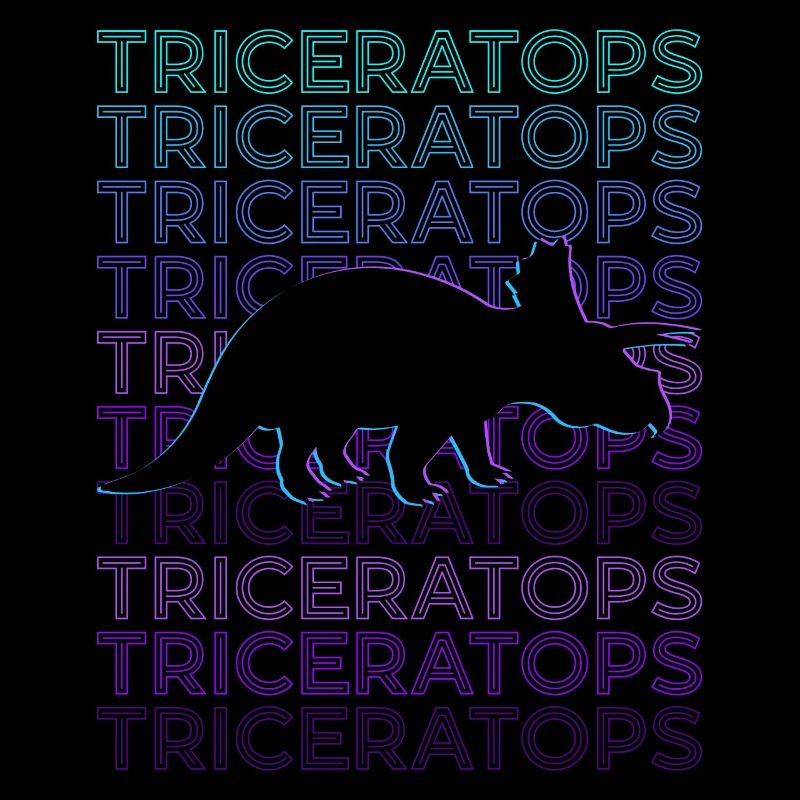 Triceratops Dinosaurier Dino Retro