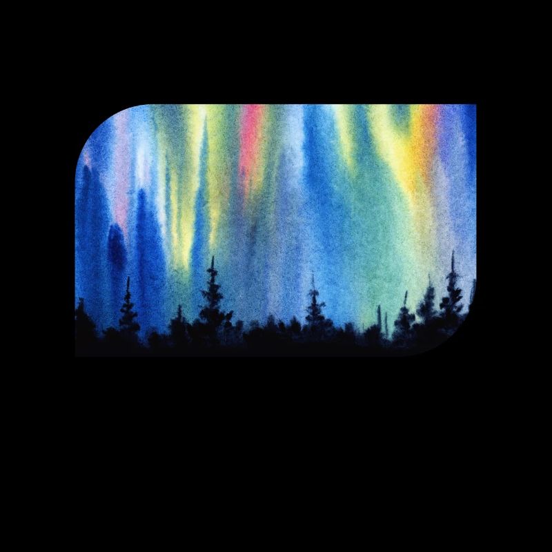 Northern Lights Forest Aurora Borealis