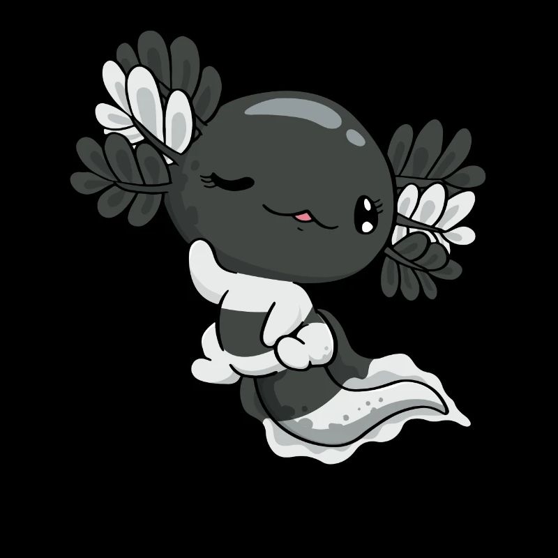 Heterosexueller Stolz Kawaii Axolotl