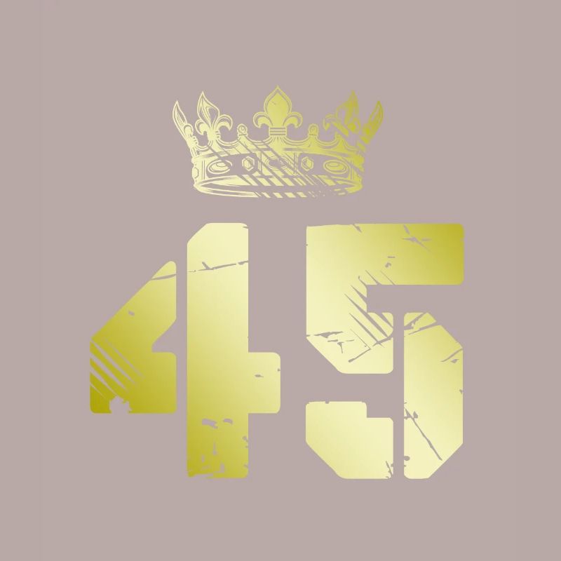 45 Number crown