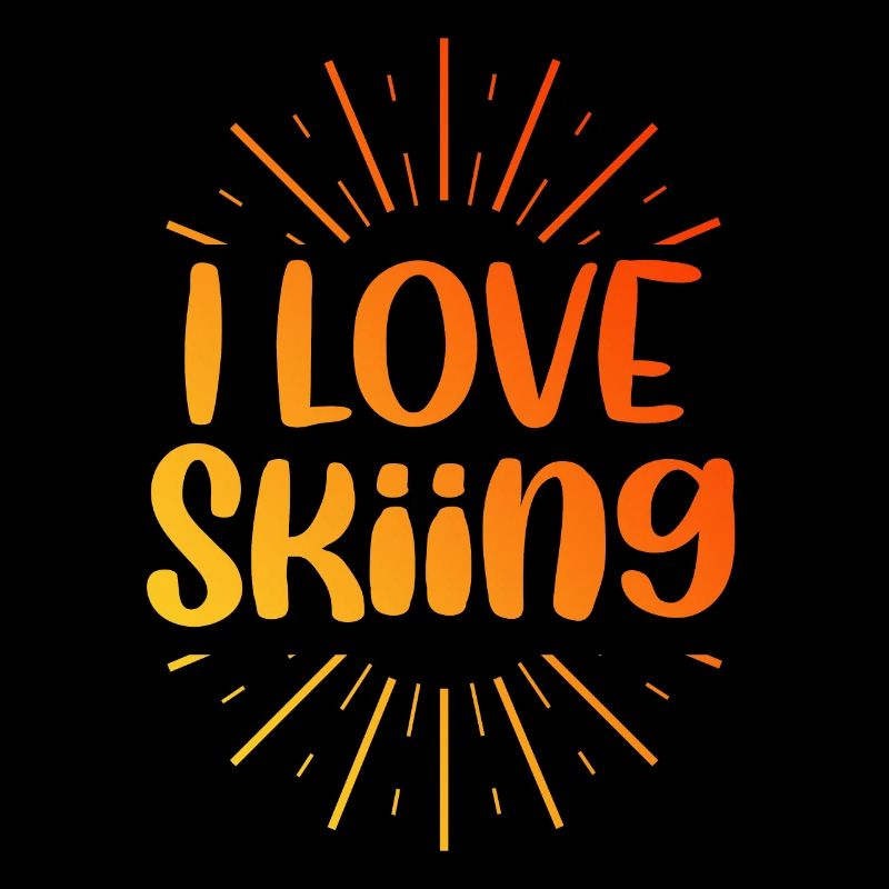 I love skiing