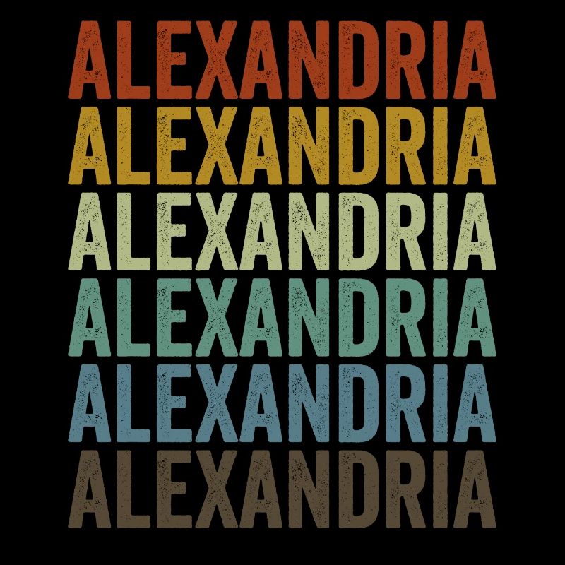 Alexandrie Egypte Rétro Vintage