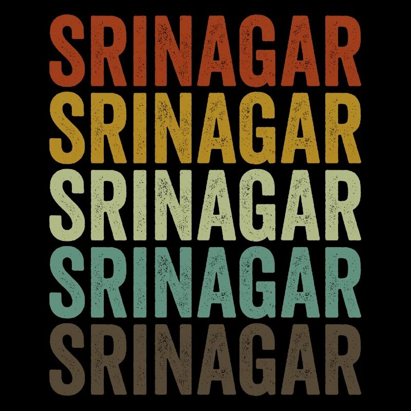 Srinagar Inde Rétro Vintage