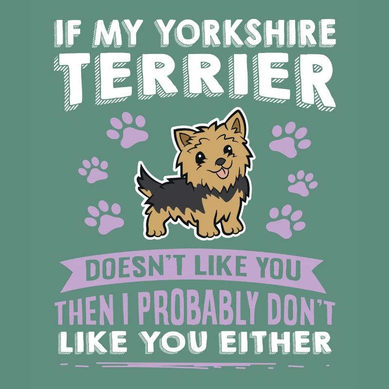 Chiens disant Yorkshire Terrier Design