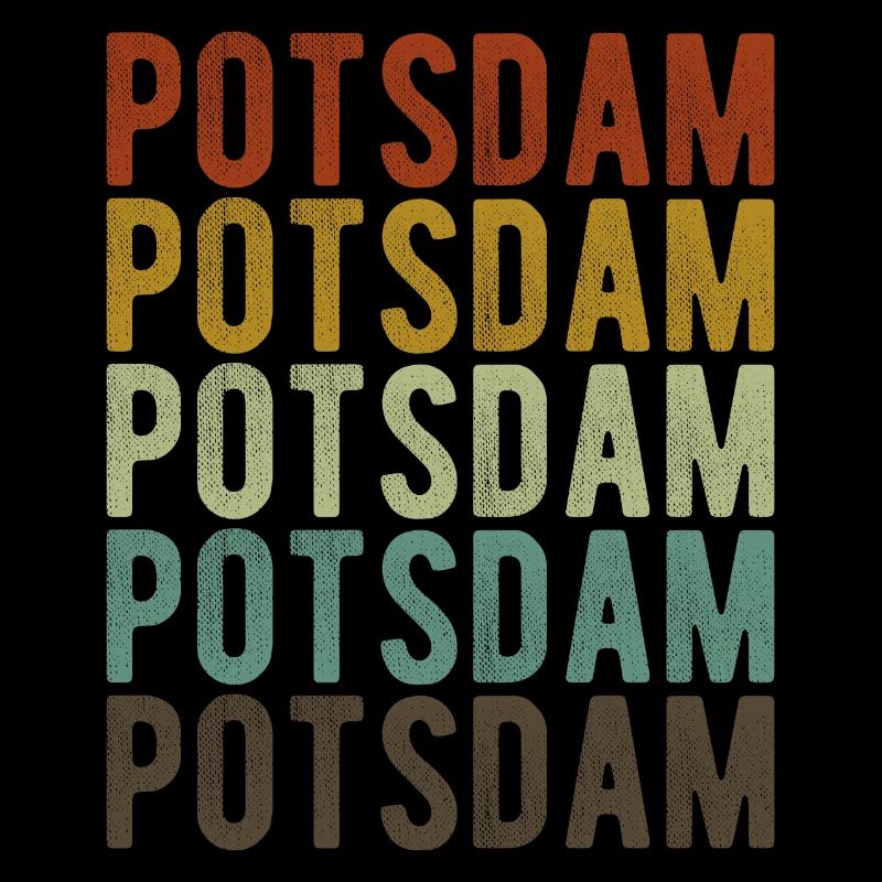 Potsdam Stadt Retro Vintage