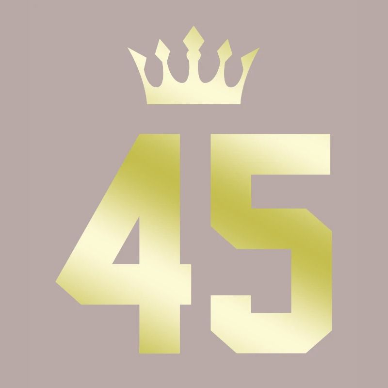 45 Number crown