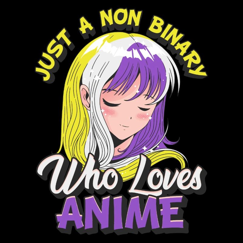 Fille d’anime non-binaire Juste un non-binaire,